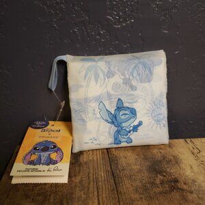 PRIMARK Stitch Ohana Folding Shopping Tote Bag White/Blue Foldaway Lilo Disney